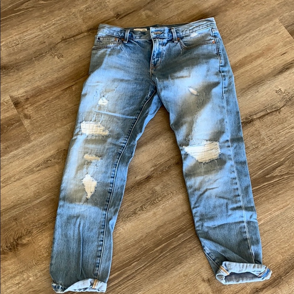 Boyfriend jeans, light wash